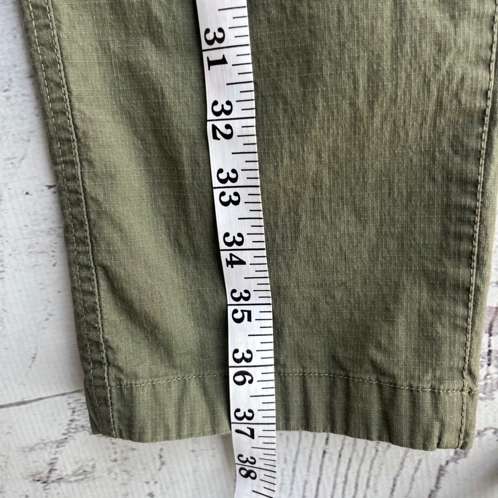 Vuori Ripstop Pant Army Khaki Green Organic Cotton Womens Medium Hiking Outdoor - Picture 15 of 15